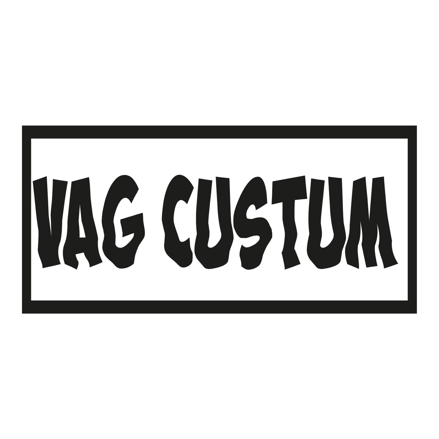 Autoaufkleber - Vag custum - 210x100mm