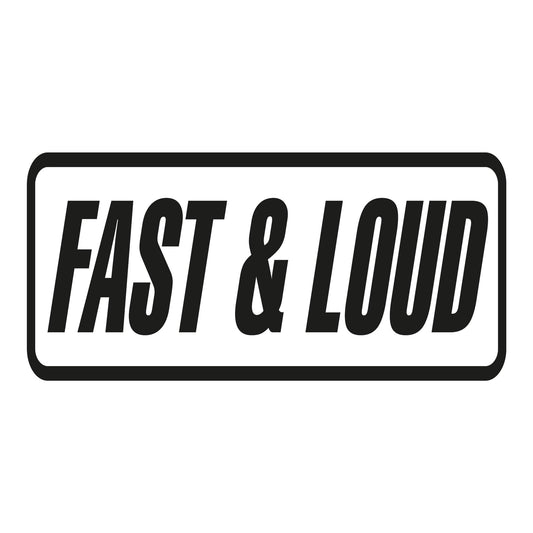 Autoaufkleber - Fast loud - 210x100mm