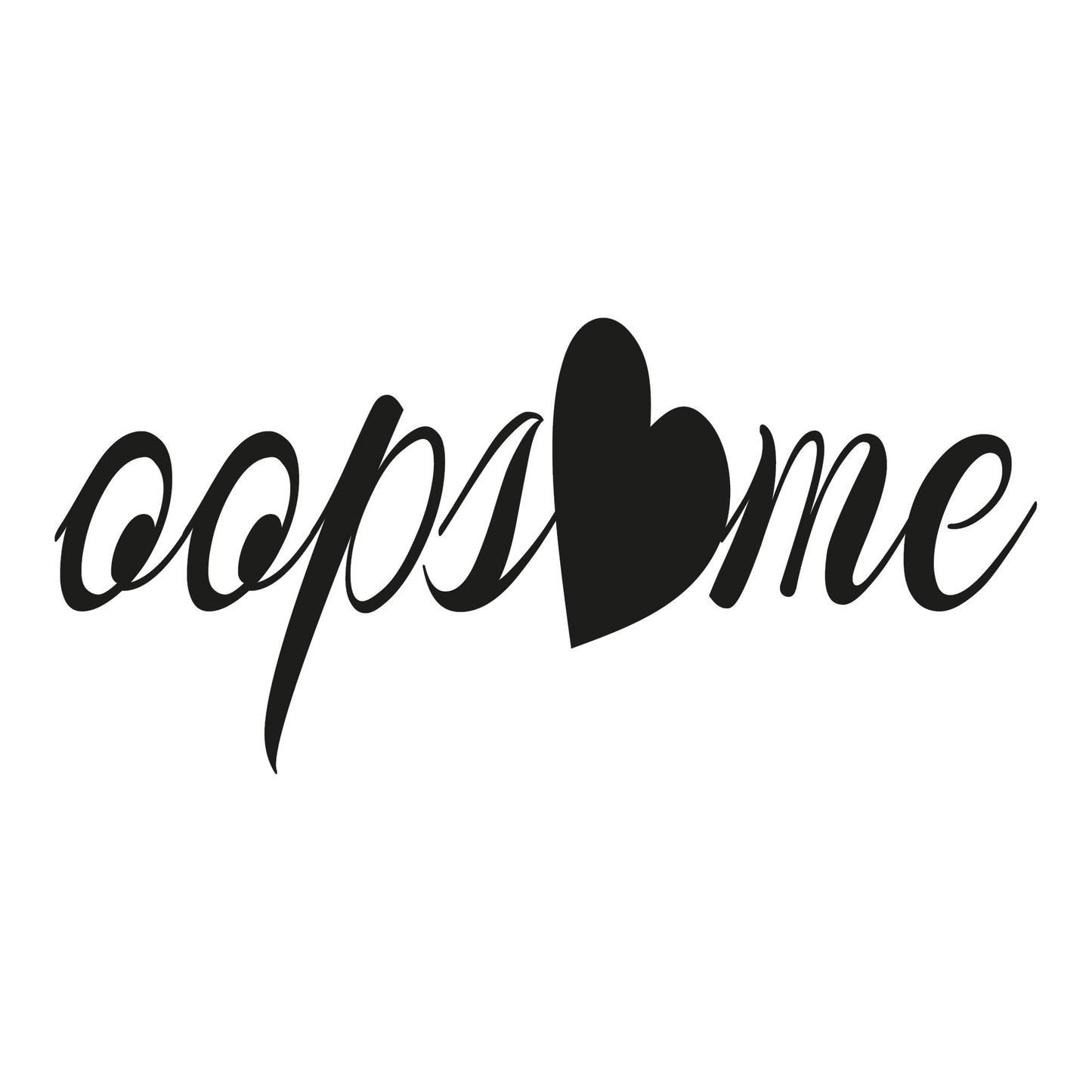 Autoaufkleber - Oops love me - 210x100mm