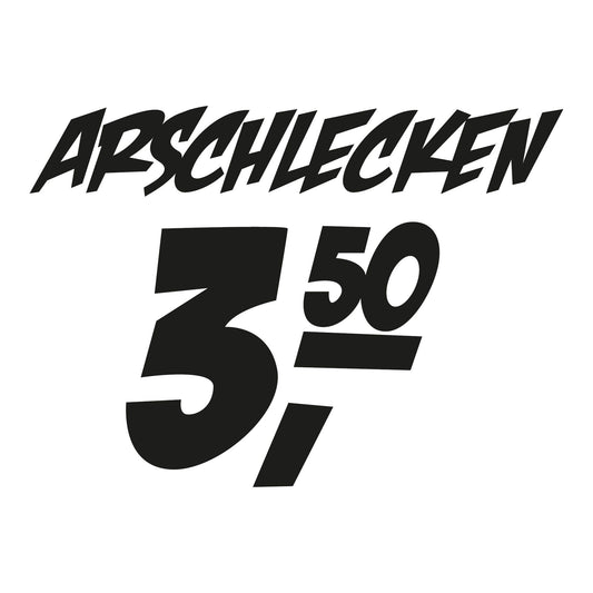 Autoaufkleber - Arschlecken - 210x150mm
