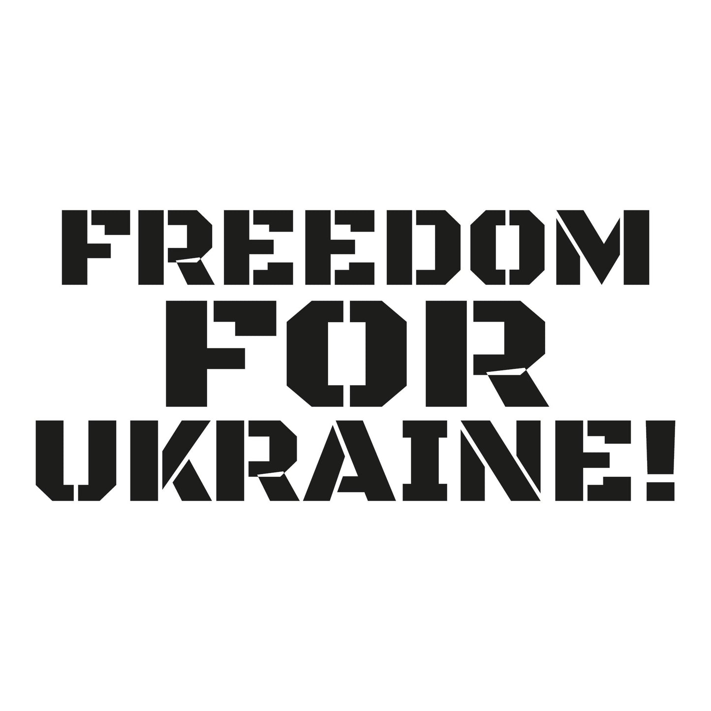 Autoaufkleber - freedom for ukraine! - 200x90mm
