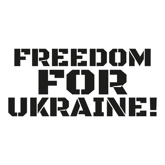Autoaufkleber - freedom for ukraine! - 200x90mm