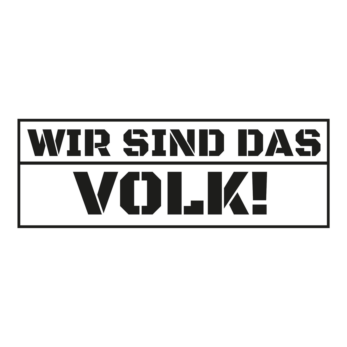 Autoaufkleber - Wir sind das volk! - 200x70mm