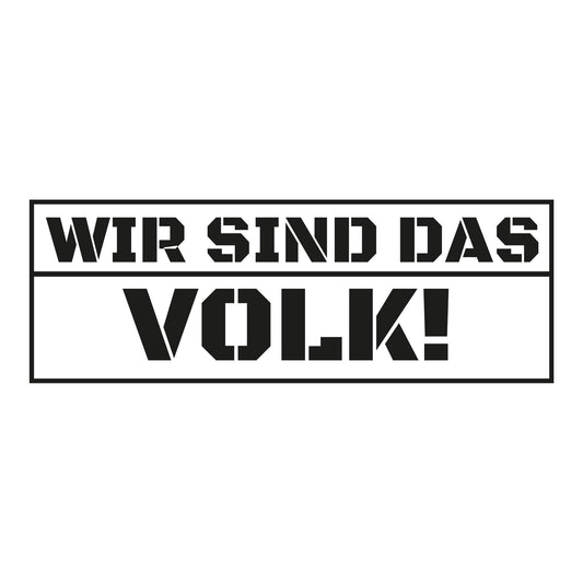 Autoaufkleber - Wir sind das volk! - 200x70mm
