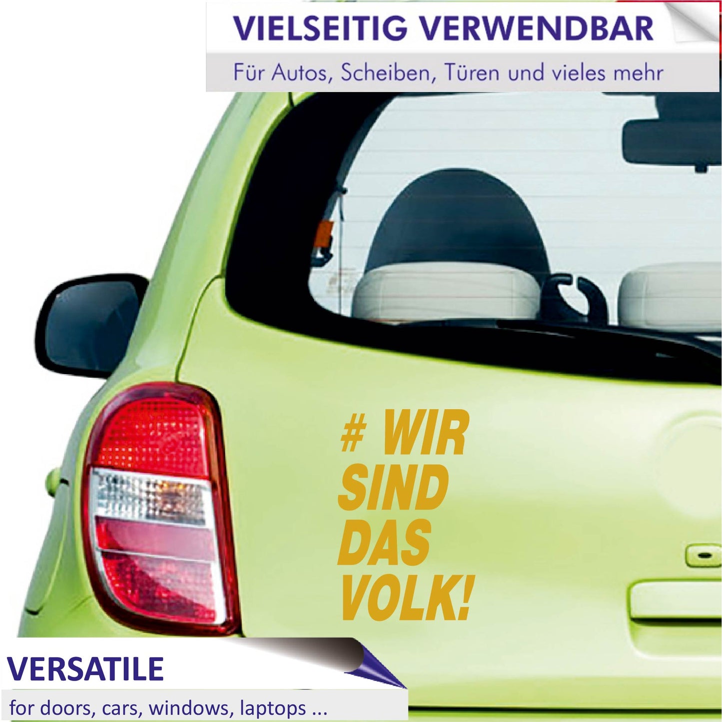 Autoaufkleber - Wir sind das volk! - 150x100mm