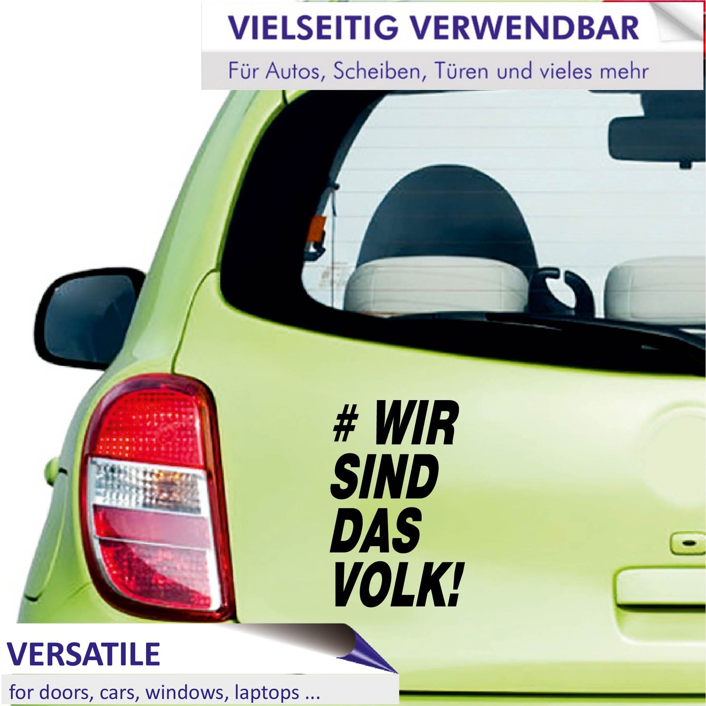 Autoaufkleber - Wir sind das volk! - 150x100mm