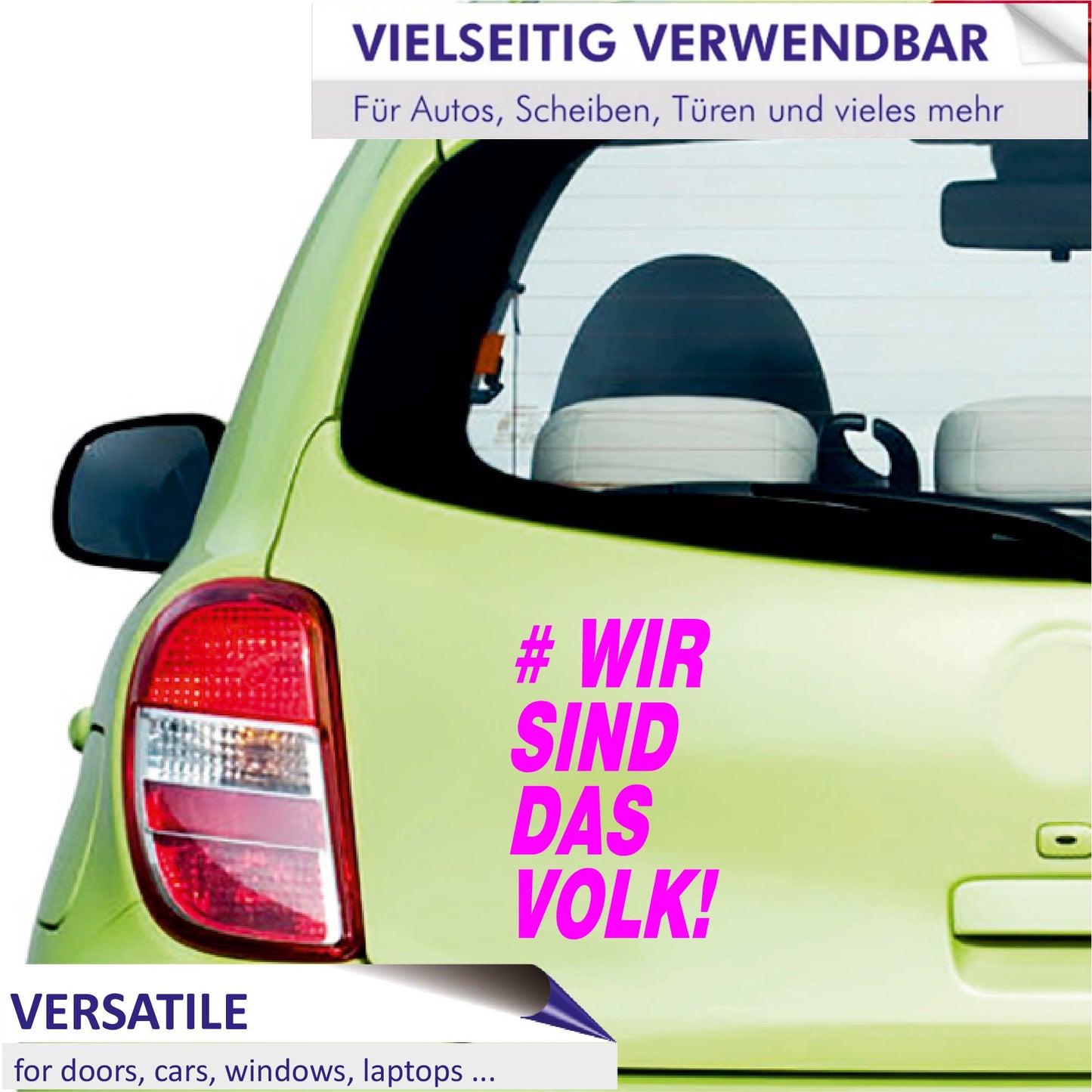 Autoaufkleber - Wir sind das volk! - 150x100mm