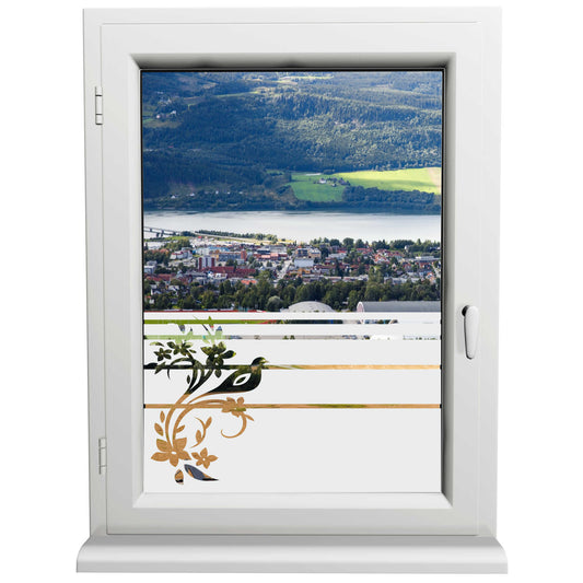 Glasdekorfolie - Tauben - Sonnenschutz H50Line - Sichtschutzfolie
