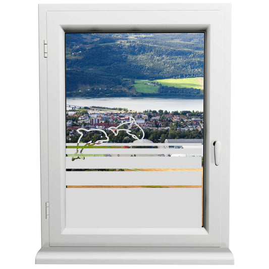 Glasdekorfolie - Delfine - Sonnenschutz H50Line - Sichtschutzfolie