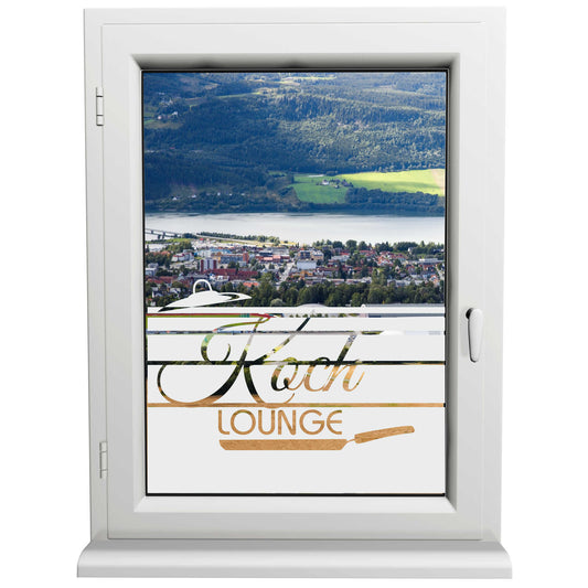 Glasdekorfolie - Koch Lounge - Sonnenschutz H50Line - Sichtschutzfolie
