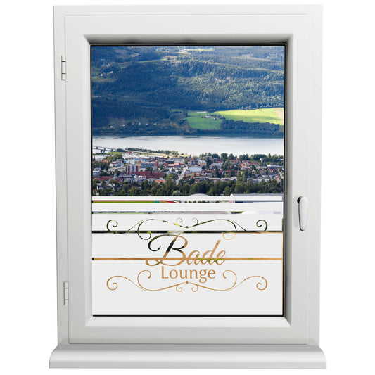 Glasdekorfolie - Bade Lounge - Sonnenschutz H50Line - Sichtschutzfolie