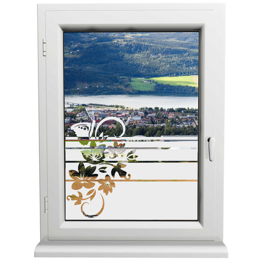 Glasdekorfolie - Schmetterling fliegt- Sonnenschutz H50Line - Sichtschutzfolie