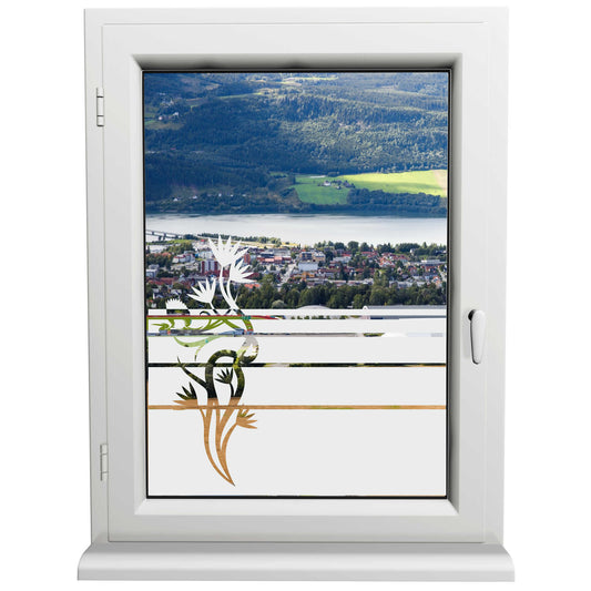 Glasdekorfolie - Storch - Sonnenschutz H50Line - Sichtschutzfolie