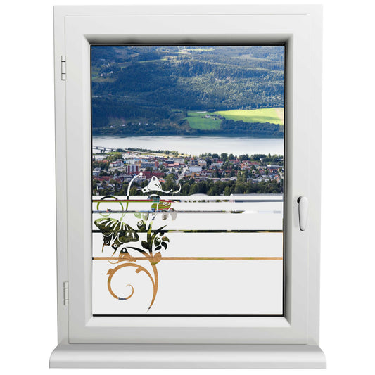 Glasdekorfolie - Schmetterling - Sonnenschutz H50Line - Sichtschutzfolie