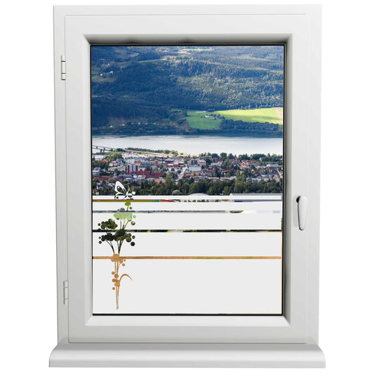 Glasdekorfolie - schöner Schmetterling - Sonnenschutz H50Line - Sichtschutzfolie