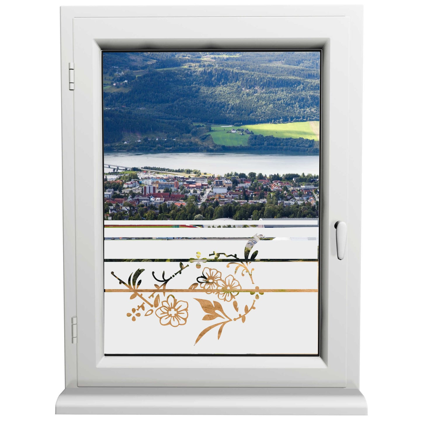 Glasdekorfolie - Butterblume - Sonnenschutz H50Line - Sichtschutzfolie