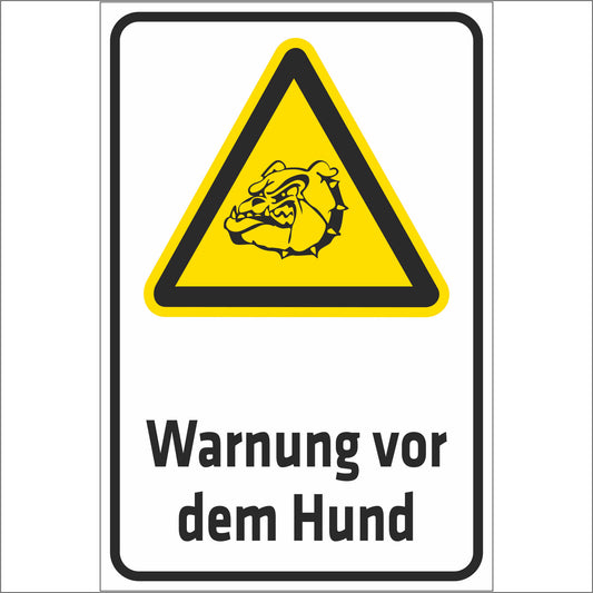 Schild - Warnung vor dem Hund (Wachhund)