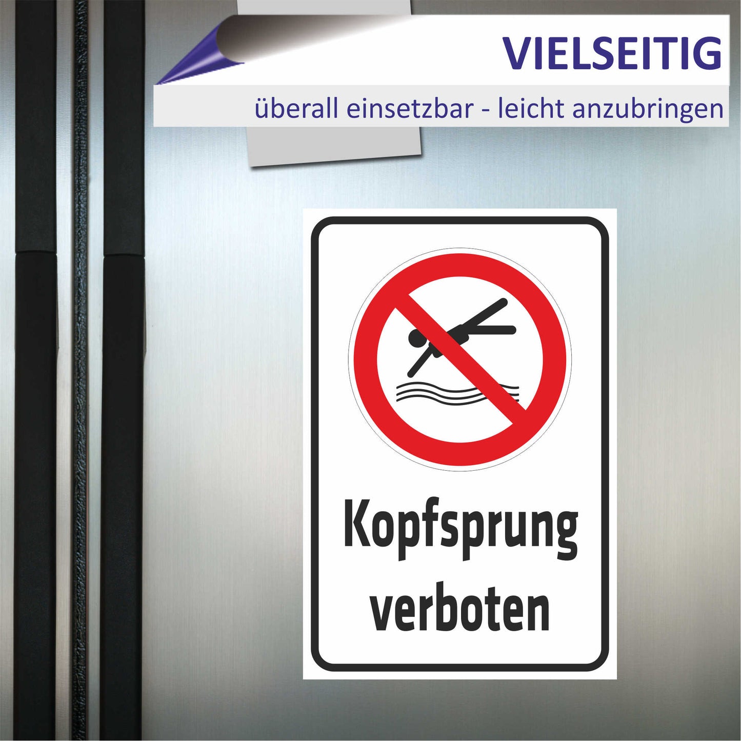 Schild - Kopfsprung verboten
