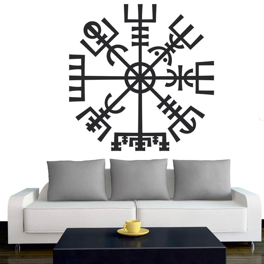 Wandtattoo - Wikinger - Viking - Wikingerkompass - nordisch - Mythologie