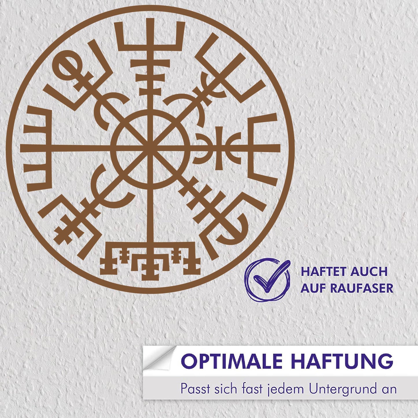 Wandtattoo - Wikinger - Viking - Wikingerkompass Kreis - nordisch - Mythologie