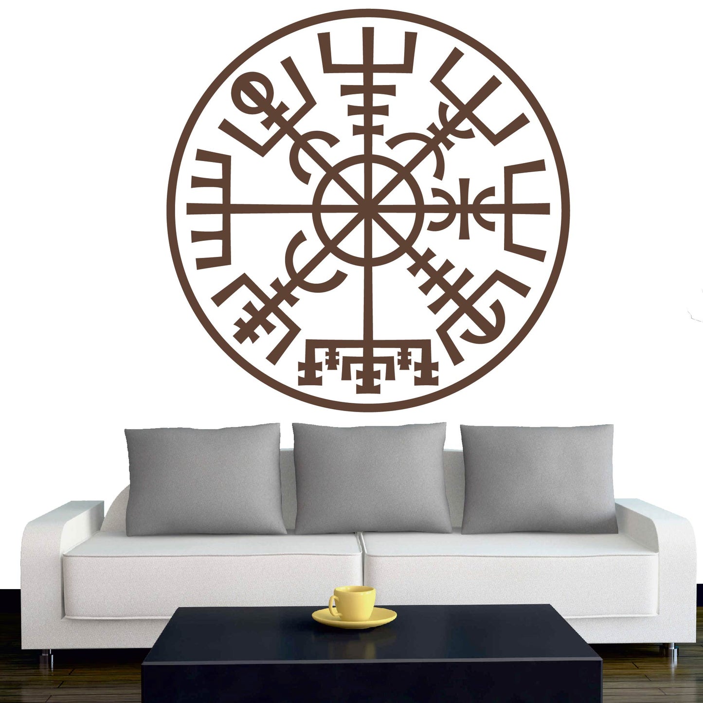 Wandtattoo - Wikinger - Viking - Wikingerkompass Kreis - nordisch - Mythologie