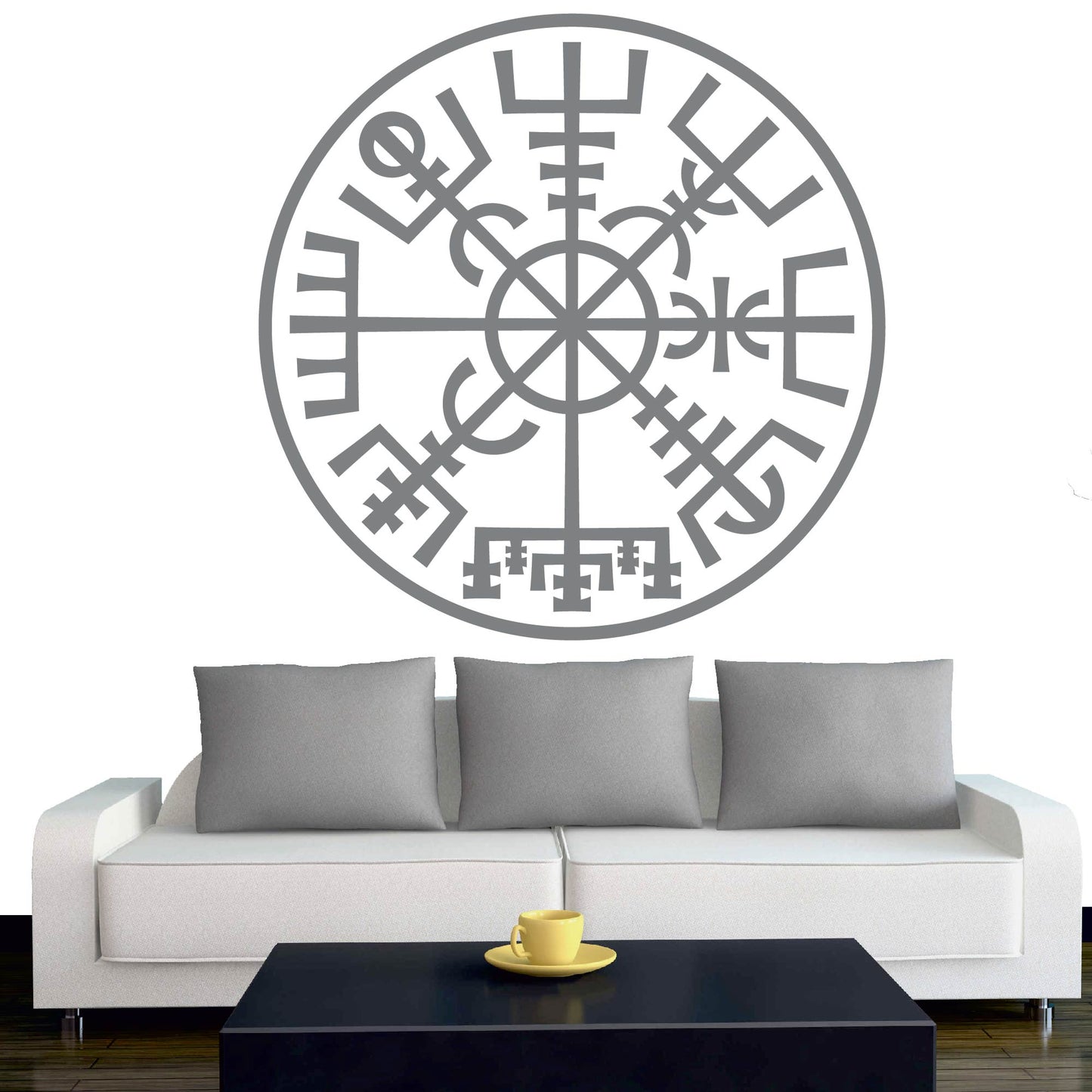 Wandtattoo - Wikinger - Viking - Wikingerkompass Kreis - nordisch - Mythologie