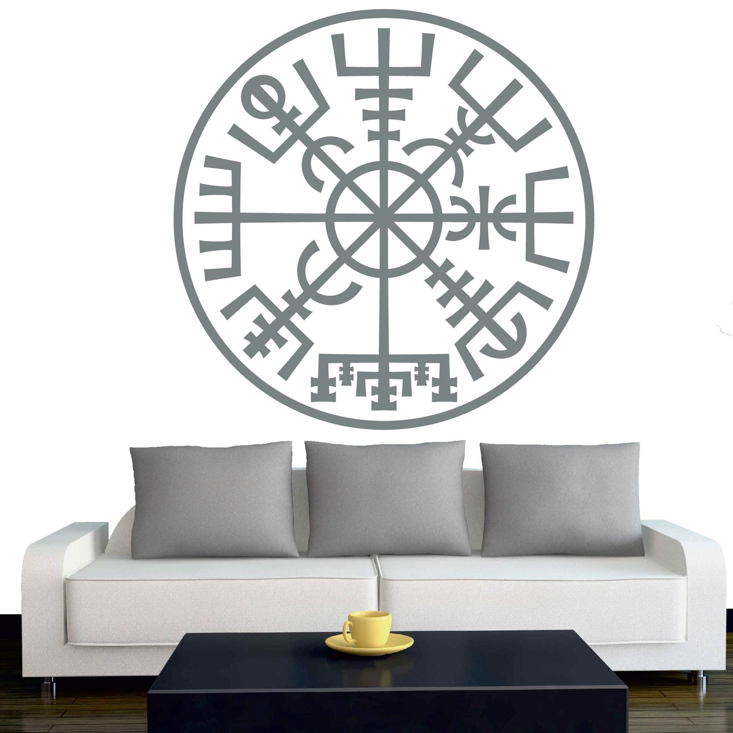 Wandtattoo - Wikinger - Viking - Wikingerkompass Kreis - nordisch - Mythologie