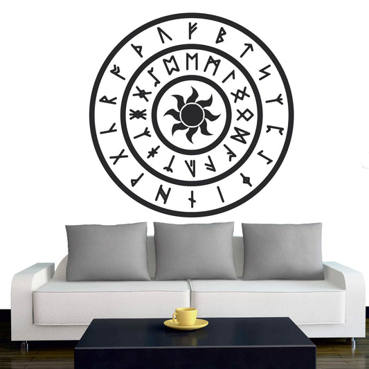 Wandtattoo - Wikinger - Viking - Sonne - nordisch - Mythologie