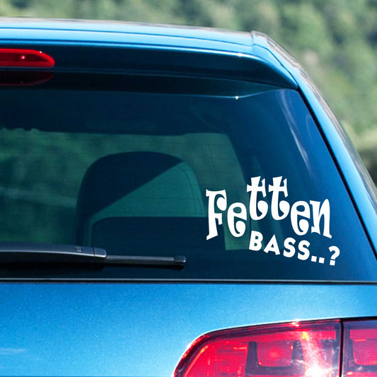 Autoaufkleber - Fetten Bass - 180x120 mm