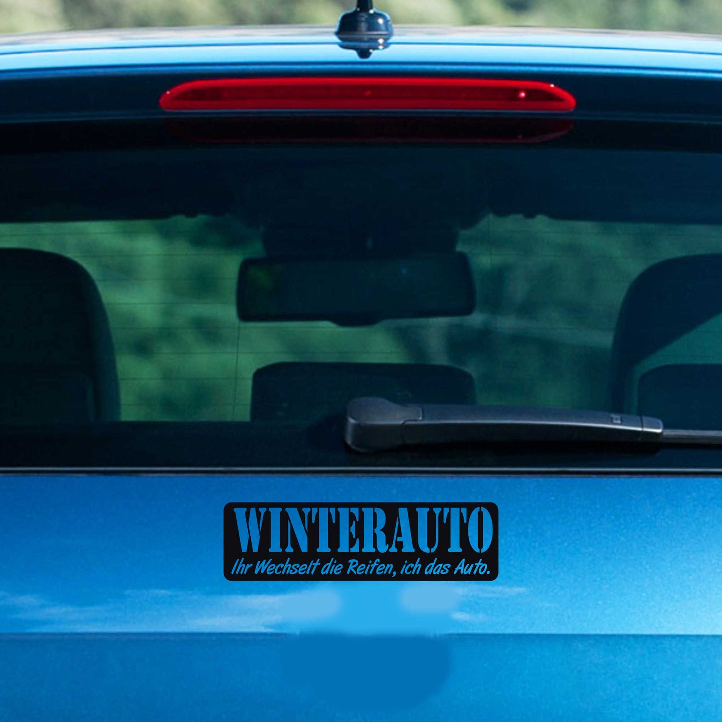 Autoaufkleber - Winterauto - 210X60 mm