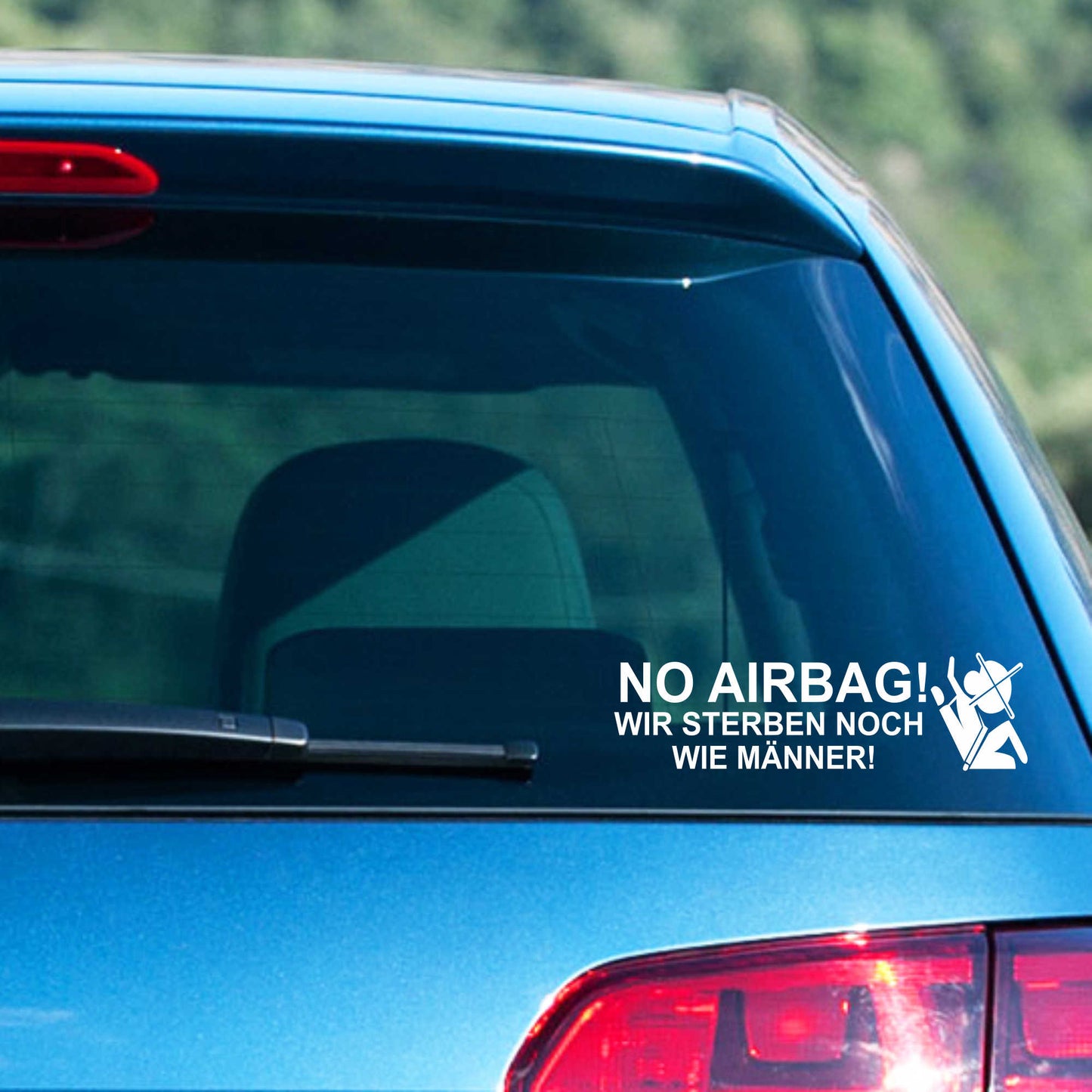 Autoaufkleber - No Airbag - 210x60 mm