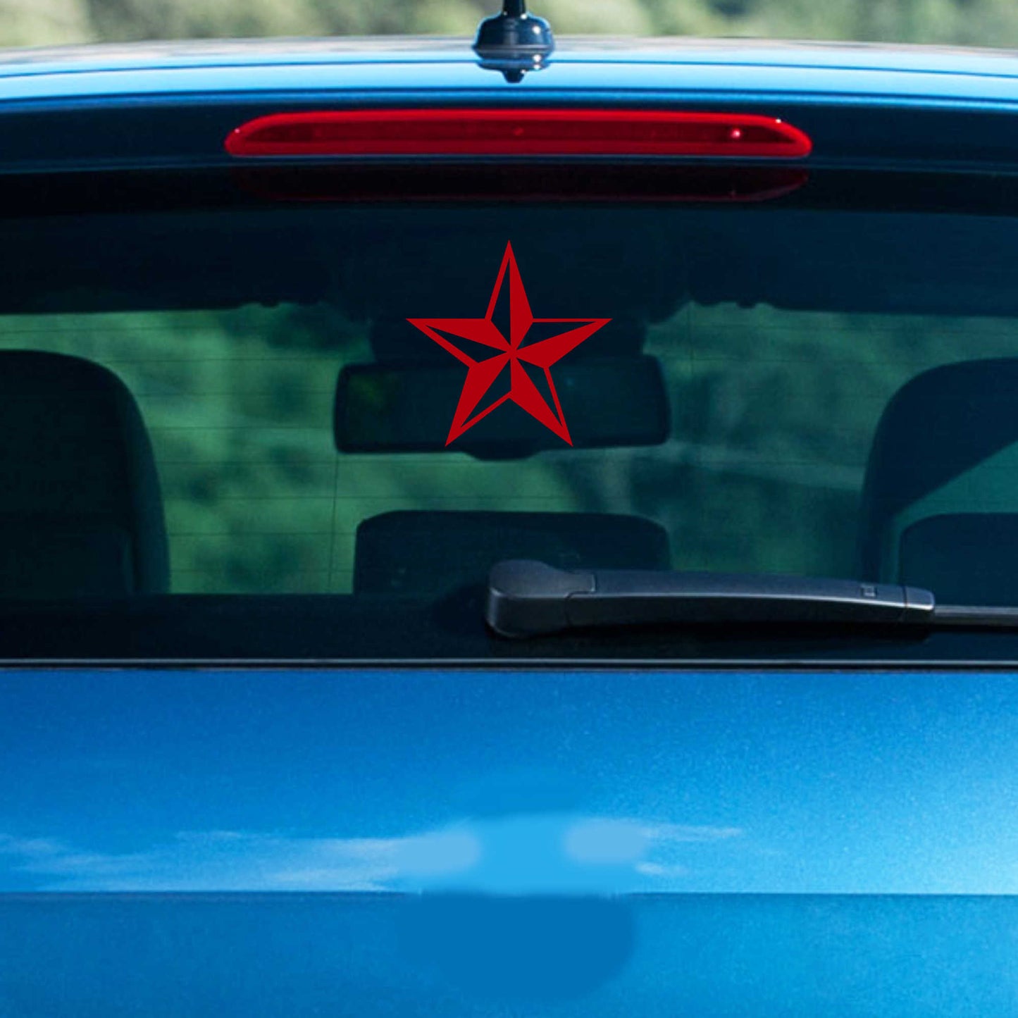 Autoaufkleber - Nautischer Stern - 110x110 mm