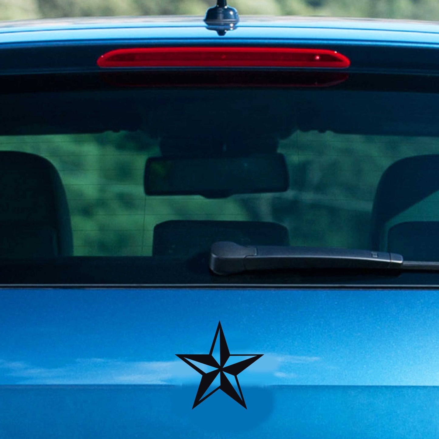 Autoaufkleber - Nautischer Stern - 110x110 mm