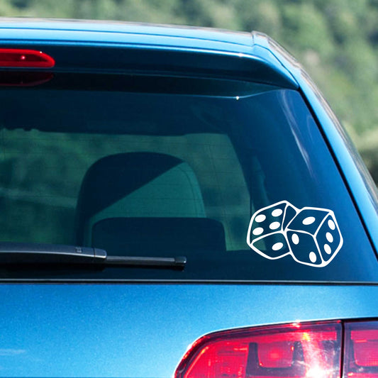 Autoaufkleber - Würfel - 130x90 mm