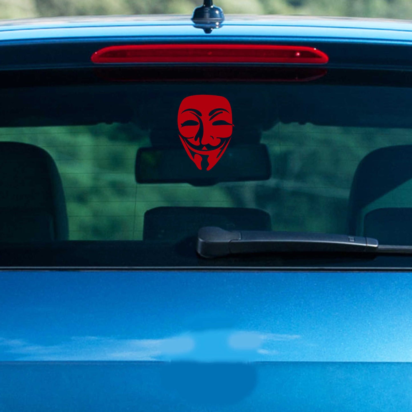 Autoaufkleber - Anonymous Maske - 120x160 mm