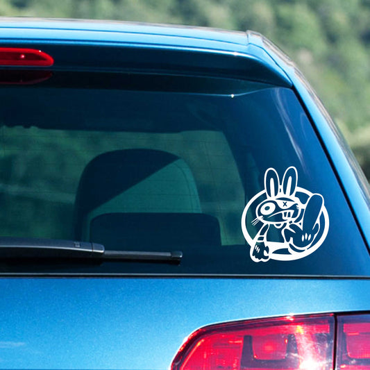 Autoaufkleber - Drift Rabbit - 120X110 mm
