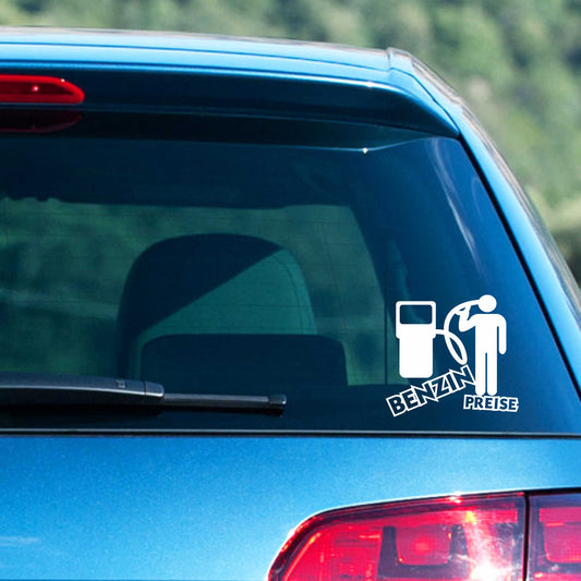 Autoaufkleber - Benzin Preise - 120X110 mm