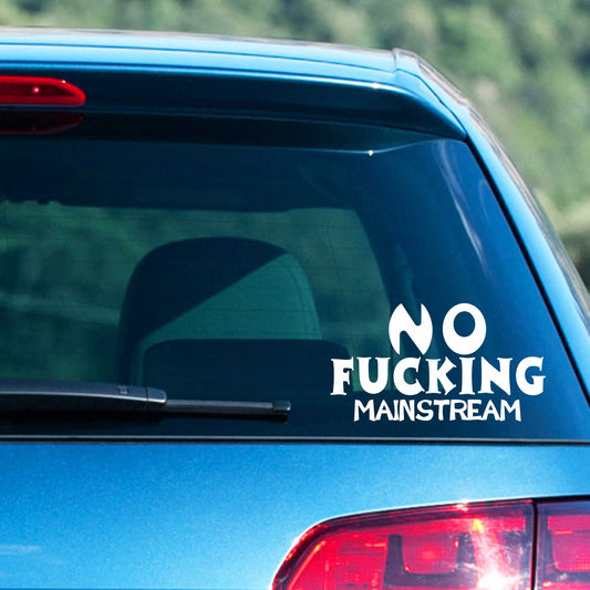 Autoaufkleber - No f...ing Mainstream - 200x110 mm