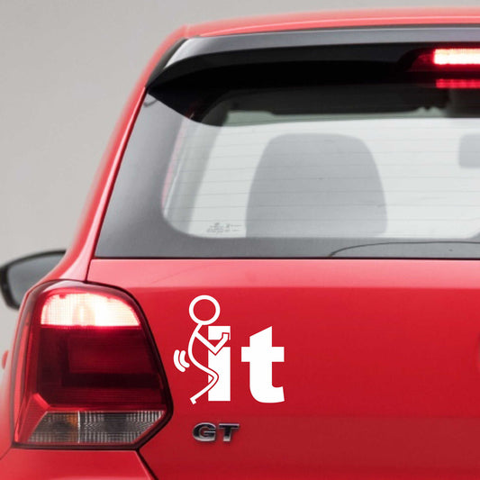 Autoaufkleber - f... It - 110x110 mm