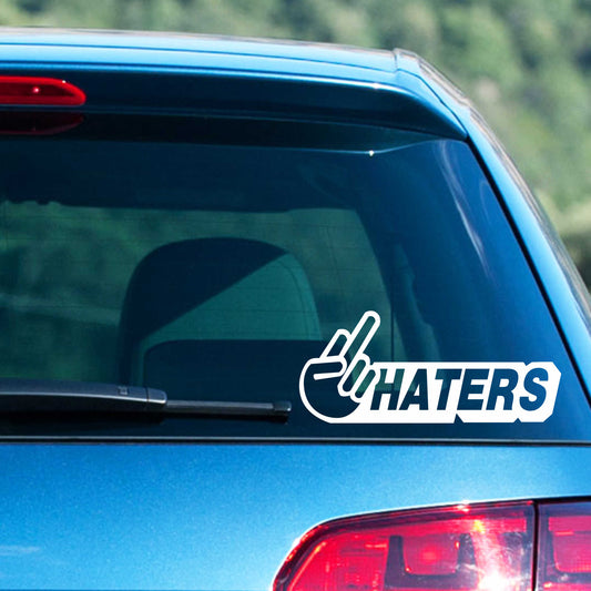 Autoaufkleber - Haters - 210x90 mm
