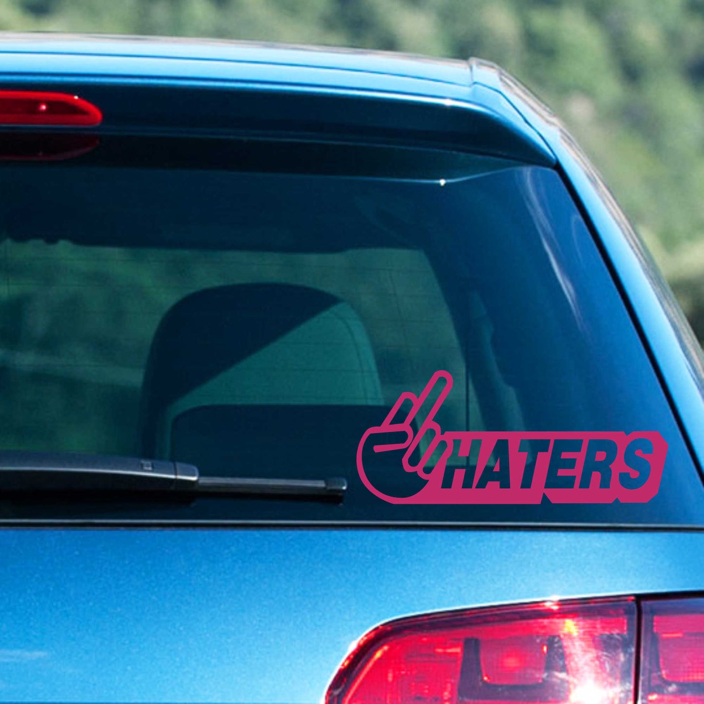 Autoaufkleber - Haters - 210x90 mm