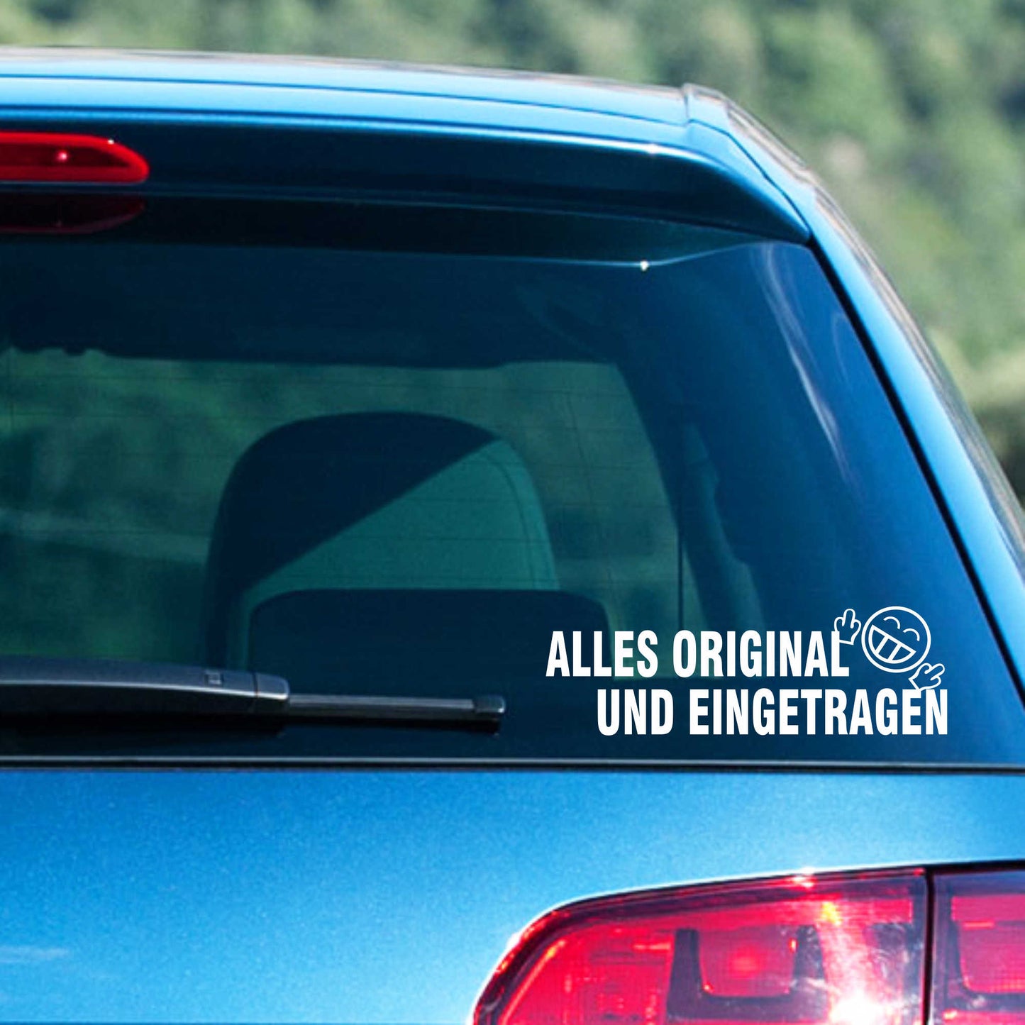 Autoaufkleber - Alles Original und Eingetragen - 210x70 mm