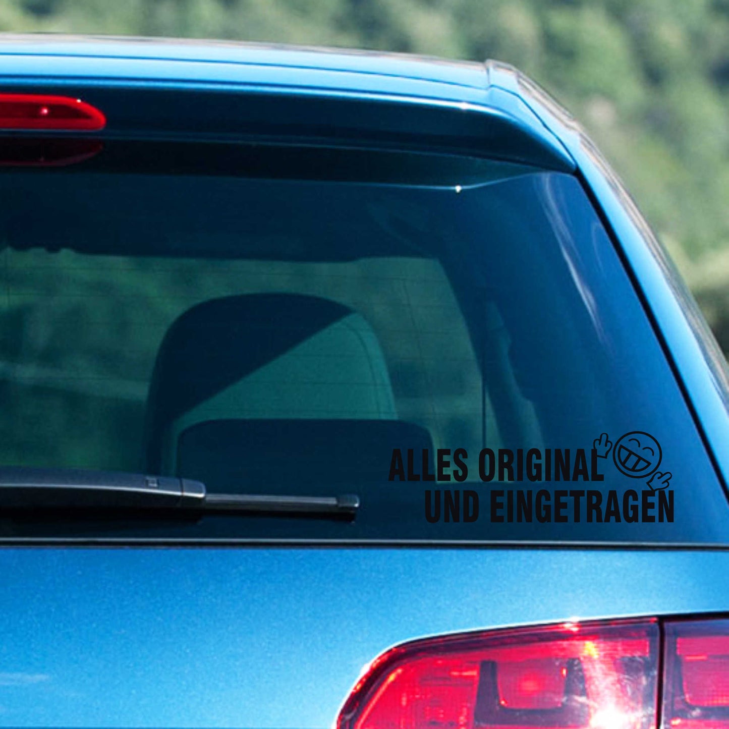 Autoaufkleber - Alles Original und Eingetragen - 210x70 mm