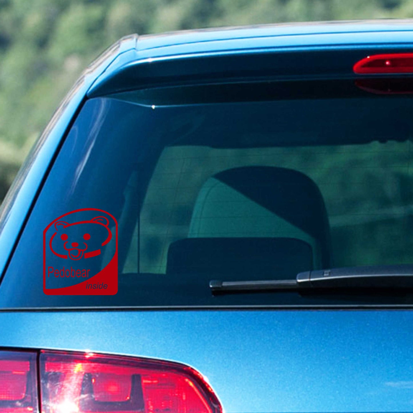 Autoaufkleber - Pedobear inside - 140x120 mm