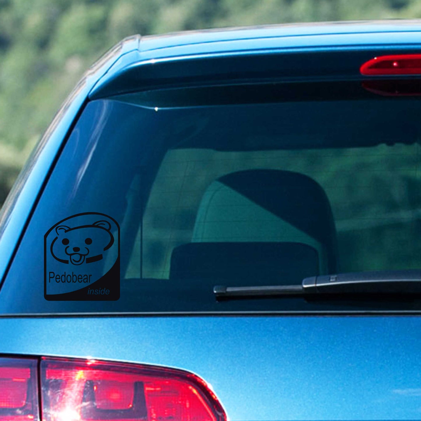 Autoaufkleber - Pedobear inside - 140x120 mm