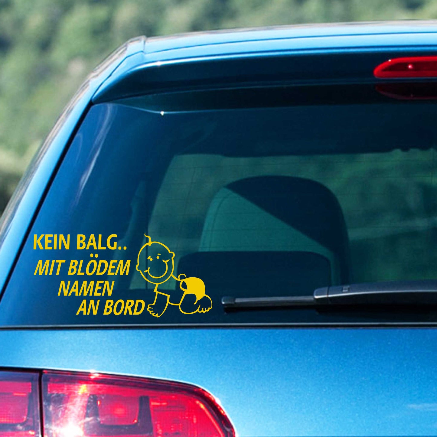 Autoaufkleber - Kein Balg an Bord - 180x110 mm