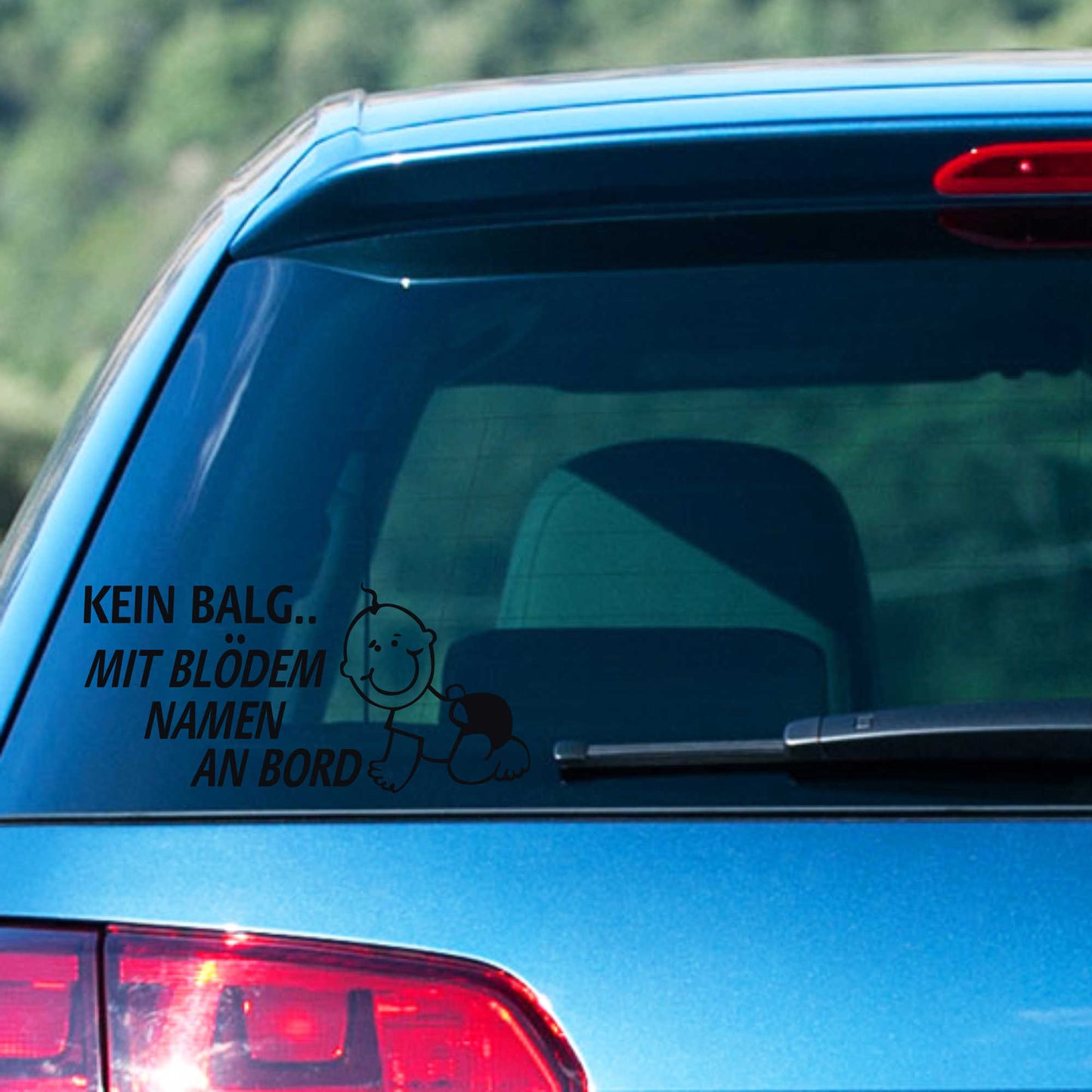 Autoaufkleber - Kein Balg an Bord - 180x110 mm