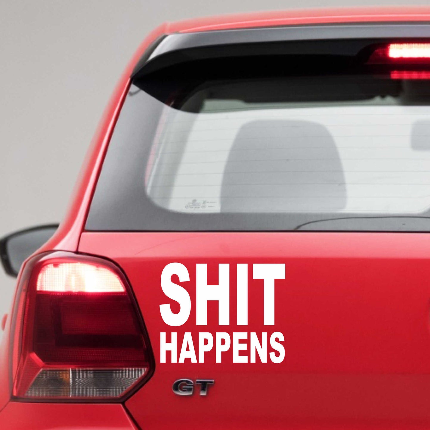 Autoaufkleber - Shit Happens - 150x120 mm