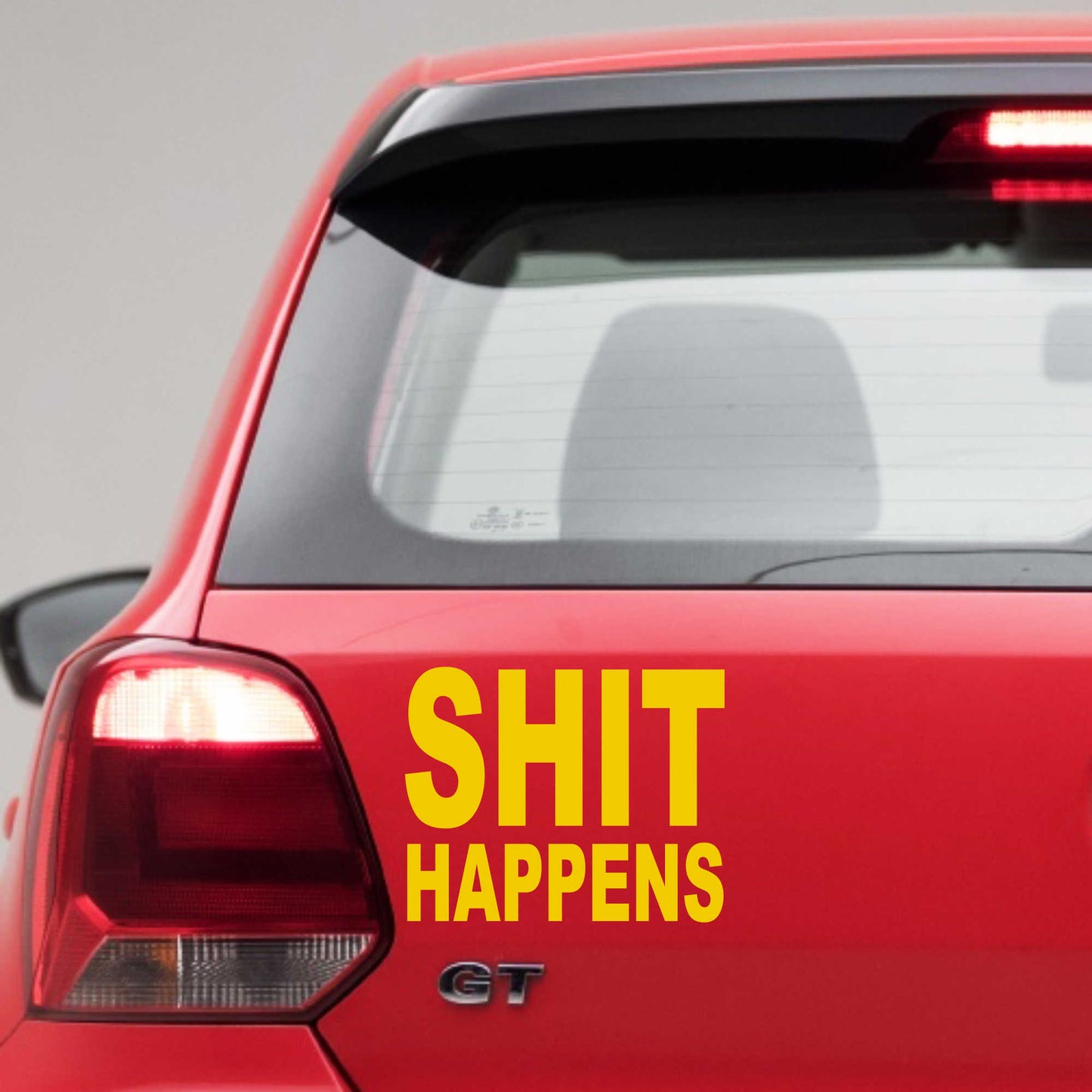 Autoaufkleber - Shit Happens - 150x120 mm
