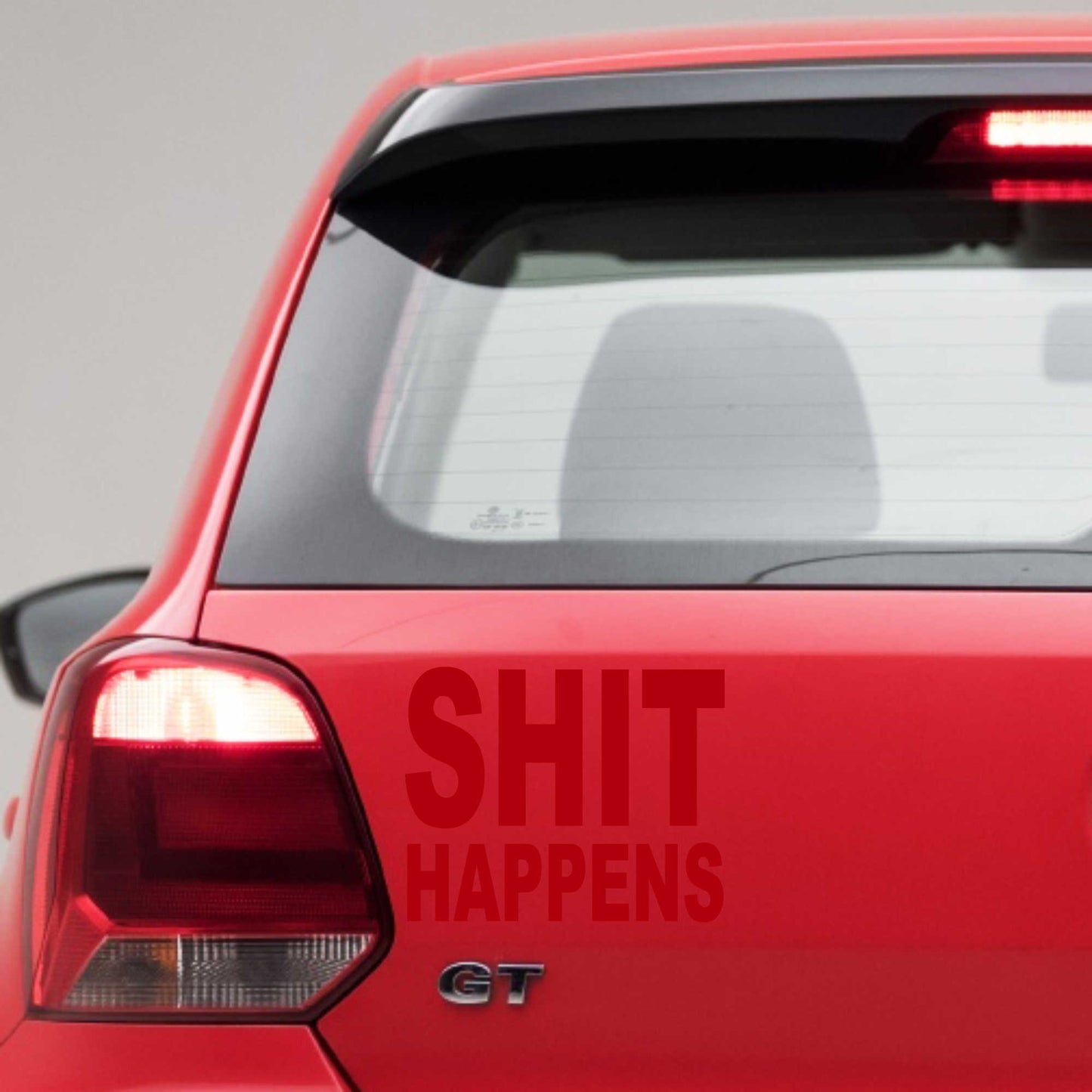 Autoaufkleber - Shit Happens - 150x120 mm